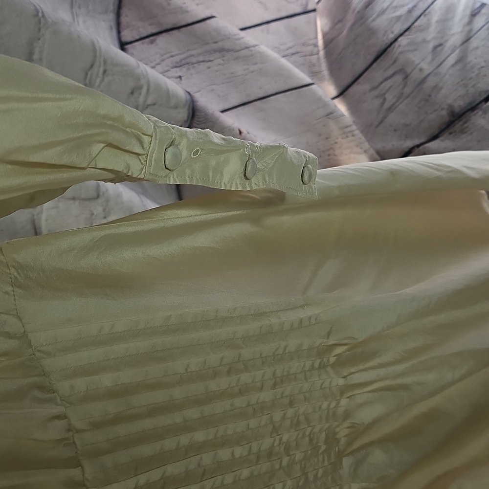 Victorian Style Cream Embroidered Designer Silk Women’s Doen Ethel Cain Style - Picture 7 of 11
